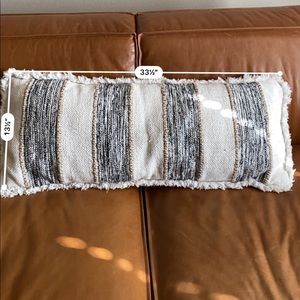 Lumbar decor pillow cover
